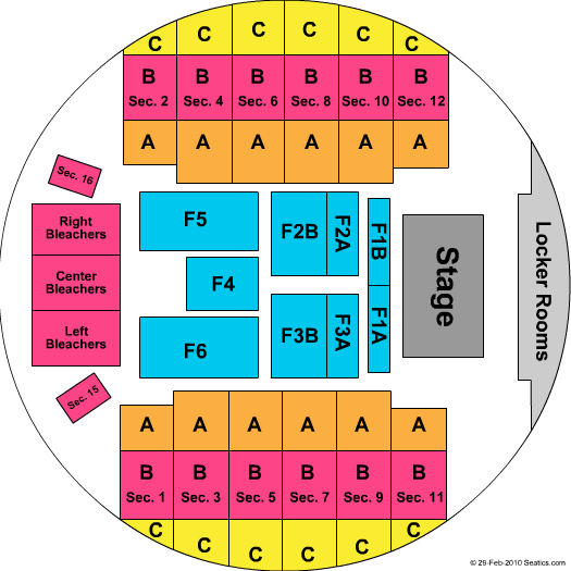 Yakima Valley Sundome Daughtry Seating Chart